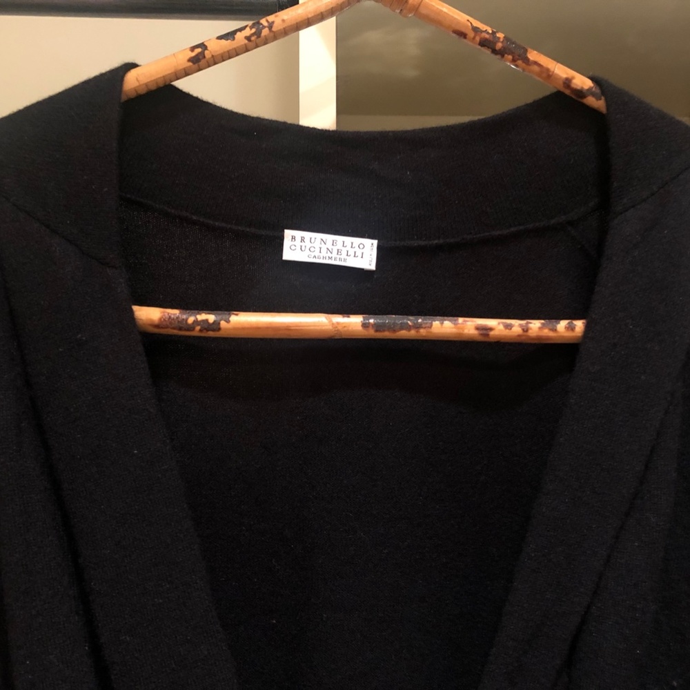 Brunello Cucinelli Black Cashmere Sweater